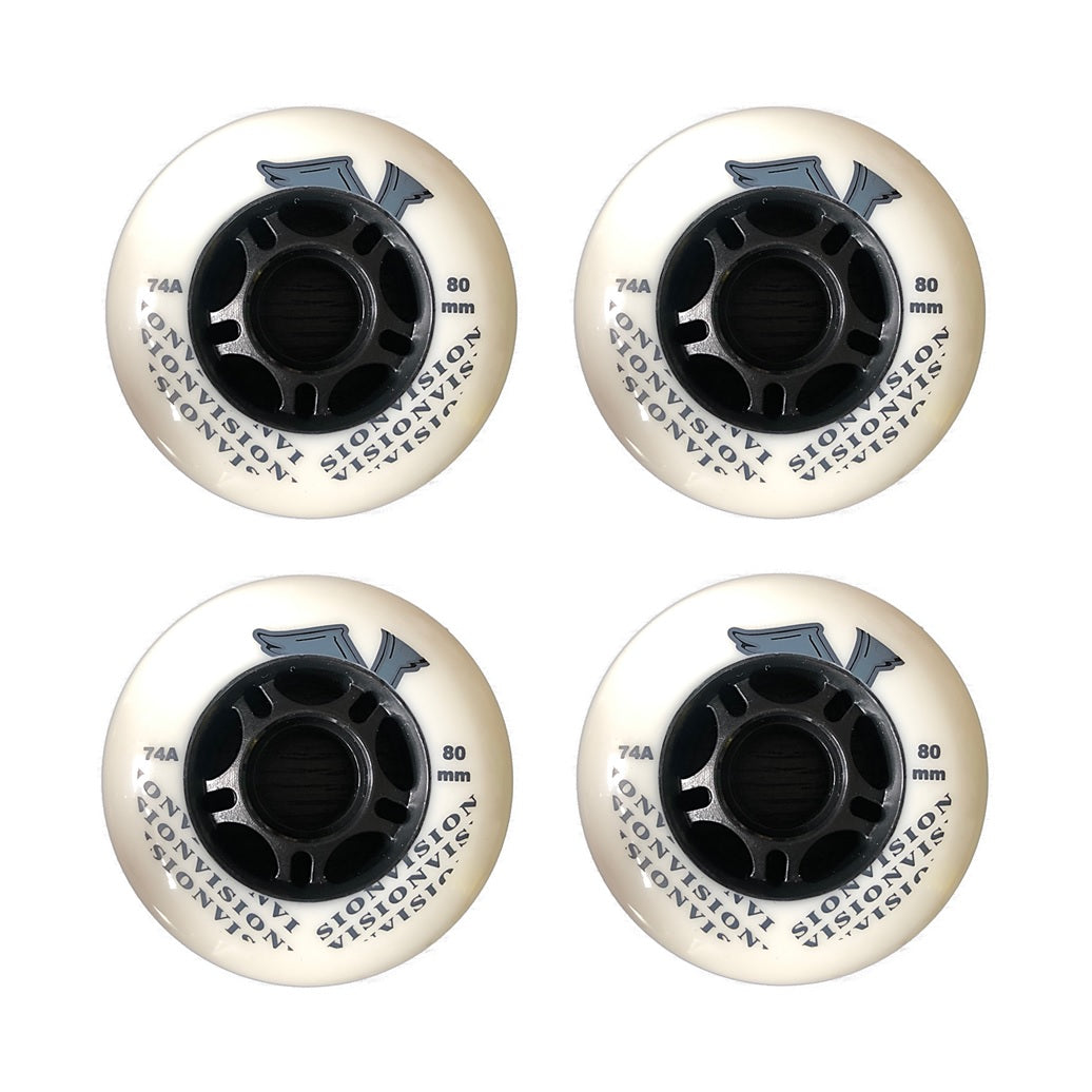 Inliner Rollen Vision Indoor 74A- 4ER SET 68-80mm